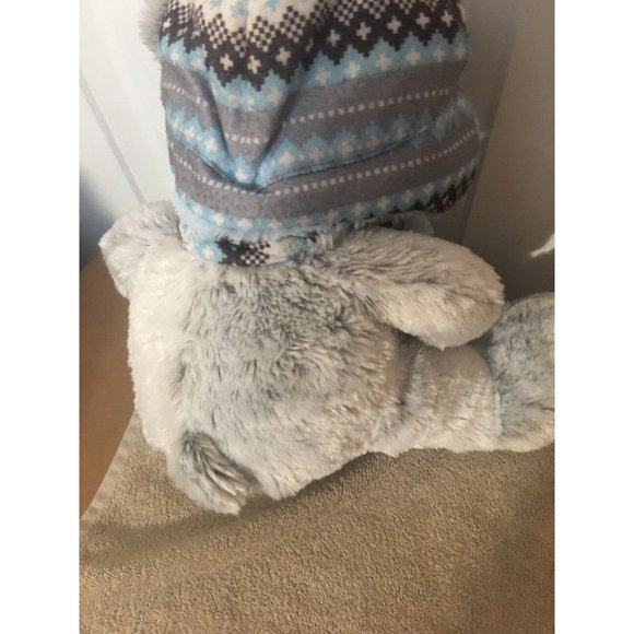 Plush Winter Bear Hugfun International Gray Blue 18"‎ - Picture 3 of 5